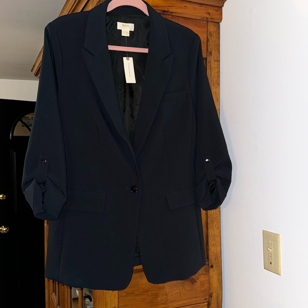Maeve by Anthropologie Black Single Button Blazer- NWT